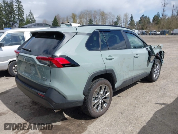 2019 Toyota RAV4 XLE Premium with VIN 2T3A1RFV7KW076483, listed as a IAAI auction lot 41945570 with 9,334 mi miles. Bid and sale history available at carsss.com. Image 4.