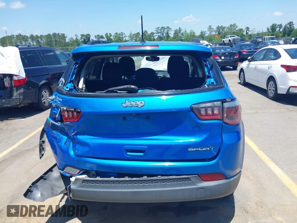 2018 Jeep Compass Sport с VIN 3C4NJCAB0JT338622, выставлен на аукционе IAAI как лот 42287302 с пробегом 99 554 миль миль и . История ставок и продаж доступна на DreamBid. Изображение 16.