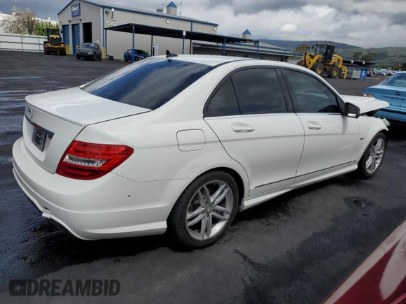 2012 Mercedes-Benz C-Class C 250 Sport with VIN WDDGF4HB8CA616379, listed as a Copart auction lot 51476975 with 165,904 mi miles and Salvage Title. Bid and sale history available at carsss.com. Image 3.
