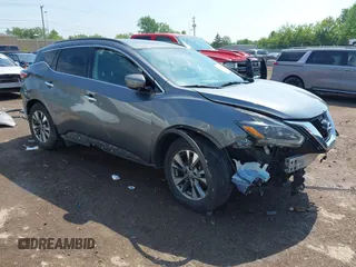 2018 Nissan Murano SV z VIN 5N1AZ2MH5JN152006, wystawiony jako IAAI lot #42265947 z przebiegiem 93 867 mil mil oraz . Historia ofert i sprzedaży dostępna na DreamBid. Obrazek 1.