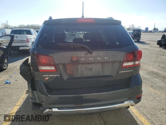 2018 Dodge Journey Crossroad with VIN 3C4PDDGG7JT430593, listed as a Copart auction lot 53164995 with 130,421 mi miles and Clean Title. Bid and sale history available at carsss.com. Image 6.