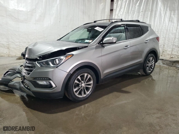 2018 Hyundai Santa Fe Sport Limited with VIN 5XYZUDLA1JG529296, listed as a Copart auction lot 71563604 with 37,166 mi miles and Salvage Title. Bid and sale history available at carsss.com. Image 1.