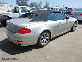 2007 BMW 6 Series 650i with VIN WBAEK135X7CN83521, listed as a IAAI auction lot 42078828 with 55,444 mi miles. Bid and sale history available at carsss.com. Image 4.
