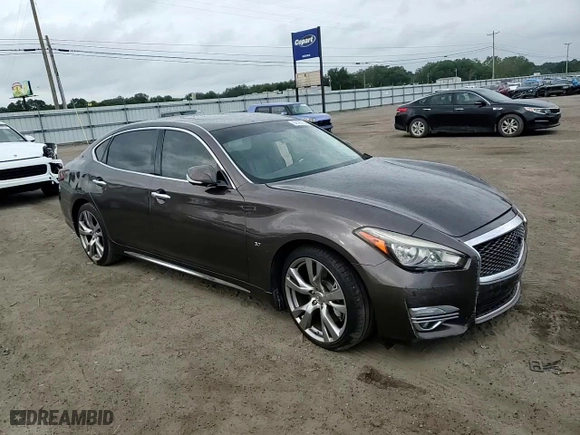 2015 Infiniti Q70L with VIN JN1BY1PP7FM601162, listed as a Copart auction lot 68583954 with 173,602 mi miles and Salvage Title. Bid and sale history available at carsss.com. Image 11.