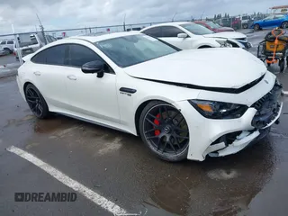 2020 Mercedes-Benz AMG GT with VIN WDD7X8JB0LA013294, listed as a IAAI auction lot 41818018 with 34,880 mi miles. Bid and sale history available at carsss.com. Image 1.