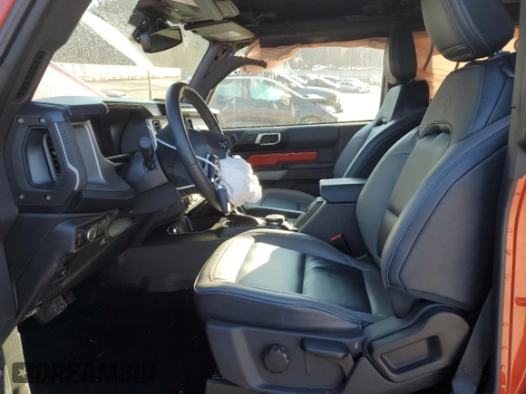 2023 Ford Bronco with VIN 1FMDE5CP1PLB98701, listed as a Copart auction lot 47537875 with 4,297 mi miles and Salvage title. Bid and sale history available at DreamBid. Image 7.