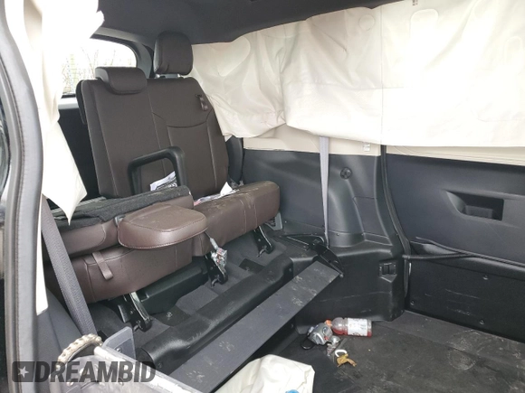 2023 Toyota Sienna Platinum with VIN 5TDERKEC6PS175340, listed as a Copart auction lot 57083465 with Not provided miles and Salvage title. Bid and sale history available at DreamBid. Image 11.