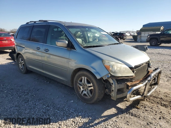 2006 Honda Odyssey EX-L with VIN 5FNRL38686B093840, listed as a Copart auction lot 48585255 with 210,384 mi miles and Salvage Title. Bid and sale history available at carsss.com. Image 4.