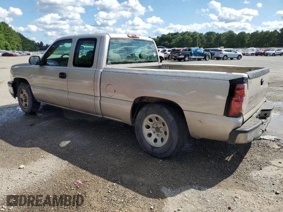 2005 Chevrolet Silverado 1500 Work Truck z VIN 1GCEC19X45Z276414, wystawiony jako Copart lot #59191075 z przebiegiem 196 973 mil mil oraz Szkoda całkowita • Salvage title. Historia ofert i sprzedaży dostępna na DreamBid. Obrazek 2.