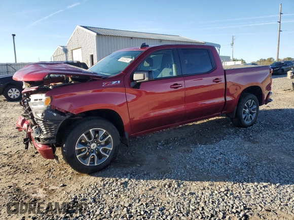 2023 Chevrolet Silverado 1500 RST with VIN 1GCUDEE8XPZ230913, listed as a Copart auction lot 85033514 with 43,617 mi miles and Salvage Title. Bid and sale history available at DreamBid. Image 1.