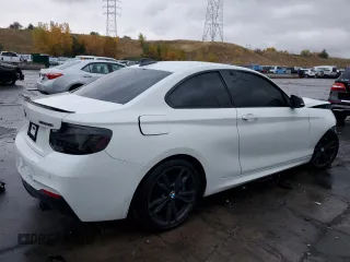 2017 BMW 2 Series M240i xDrive with VIN WBA2G3C30HV641463, listed as a Copart auction lot 77101614 with 76,571 mi miles and Salvage Title. Bid and sale history available at carsss.com. Image 3.