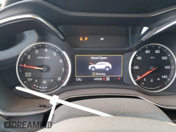 2021 Chevrolet TrailBlazer ACTIV with VIN KL79MSSL8MB178938, listed as a Copart auction lot 45832655 with 43,938 mi miles and Salvage Title. Bid and sale history available at DreamBid. Image 9.