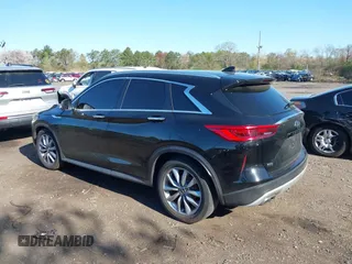 2019 Infiniti QX50 Essential with VIN 3PCAJ5M33KF148215, listed as a IAAI auction lot 42092174 with 82,604 mi miles and . Bid and sale history available at DreamBid. Image 3.