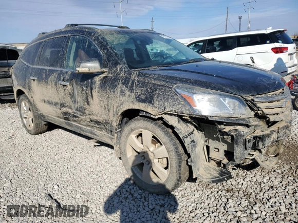 2015 Chevrolet Traverse LTZ with VIN 1GNKVJKD0FJ138972, listed as a Copart auction lot 47435975 with 96,169 mi miles and Salvage Title. Bid and sale history available at DreamBid. Image 4.