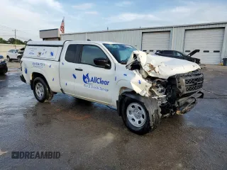 2024 Nissan Frontier S with VIN 1N6ED1CL7RN670390, listed as a Copart auction lot 53747085 with 2,573 mi miles and Salvage title. Bid and sale history available at DreamBid. Image 4.