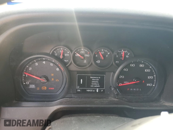 2020 Chevrolet Silverado 1500 Custom with VIN 1GCRWBEH4LZ281963, listed as a Copart auction lot 69211604 with 148,420 mi miles and Salvage Title. Bid and sale history available at carsss.com. Image 9.