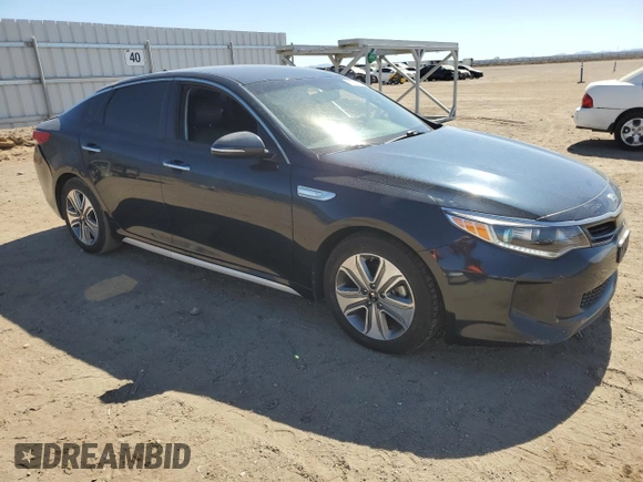 2017 Kia Optima Hybrid EX with VIN KNAGU4LEXH5015229, listed as a Copart auction lot 75258154 with 118,130 mi miles and Salvage Title. Bid and sale history available at carsss.com. Image 4.
