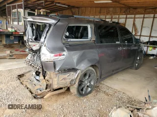 2015 Toyota Sienna SE с VIN 5TDXK3DC4FS686547, выставлен на аукционе Copart как лот 53255625 с пробегом 76 285 миль миль и Списание • Salvage title. История ставок и продаж доступна на DreamBid. Изображение 3.