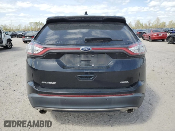 2017 Ford Edge SEL with VIN 2FMPK3J82HBB56254, listed as a Copart auction lot 49453975 with 94,420 mi miles and Salvage Title. Bid and sale history available at carsss.com. Image 6.