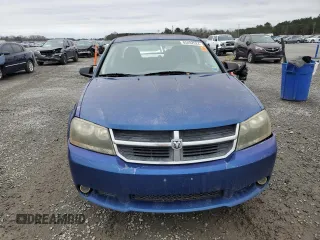 2009 Dodge Avenger SXT with VIN 1B3LC56B09N519917, listed as a Copart auction lot 85492024 with 186,290 mi miles and Salvage Title. Bid and sale history available at DreamBid. Image 5.
