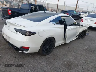 2018 Infiniti Q60 3.0t Luxe with VIN JN1EV7EL7JM392684, listed as a IAAI auction lot 41419590 with 50,418 mi miles and . Bid and sale history available at carsss.com. Image 4.