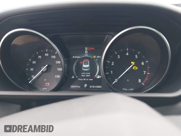 2017 Land Rover Range Rover Sport SE with VIN SALWG2FV3HA683007, listed as a IAAI auction lot 41377663 with 103,473 mi miles and . Bid and sale history available at DreamBid. Image 7.