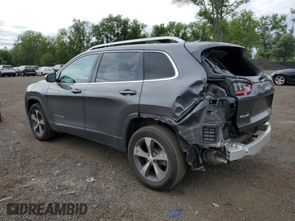 2020 Jeep Cherokee Limited with VIN 1C4PJMDXXLD575424, listed as a Copart auction lot 62106455 with 27,606 mi miles and Salvage title. Bid and sale history available at DreamBid. Image 2.