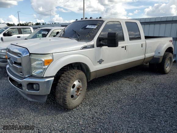 2014 Ford Super Duty F-350 DRW XLT with VIN 1FT8W3DT4EEB01558, listed as a Copart auction lot 73738784 with 0 mi miles and Salvage Title. Bid and sale history available at carsss.com. Image 1.