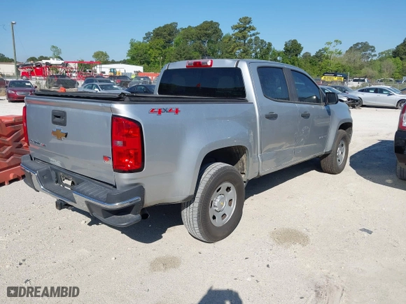 2017 Chevrolet Colorado 4WD WT with VIN 1GCGTBEN7H1302154, listed as a IAAI auction lot 42059755 with 1 mi miles. Bid and sale history available at carsss.com. Image 4.