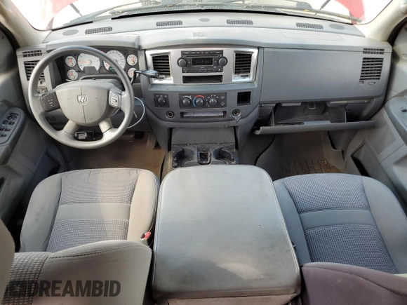 2007 Dodge 1500 Laramie with VIN 1D7HU18287S133970, listed as a Copart auction lot 57089605 with 208,083 mi miles and Salvage title. Bid and sale history available at DreamBid. Image 8.