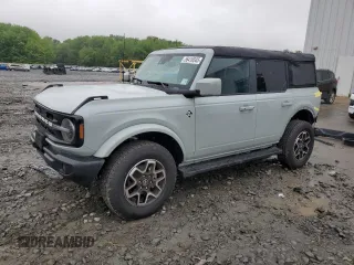 2024 Ford Bronco Outer Banks z VIN 1FMDE8BHXRLA92990, wystawiony jako Copart lot #56416545 z przebiegiem 4 366 mil mil oraz Szkoda całkowita • Salvage title. Historia ofert i sprzedaży dostępna na DreamBid. Obrazek 1.
