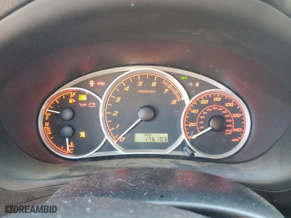 2009 Subaru Impreza Sedan WRX w/Premium Pkg with VIN JF1GE76699G508238, listed as a Copart auction lot 46478065 with 176,103 mi miles and Salvage Title. Bid and sale history available at carsss.com. Image 9.