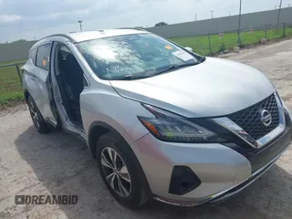 2021 Nissan Murano SV with VIN 5N1AZ2BJ1MC130316, listed as a IAAI auction lot 42710666 with 76,179 mi miles and . Bid and sale history available at DreamBid. Image 1.
