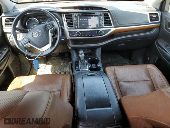 2019 Toyota Highlander Hybrid Limited with VIN 5TDDGRFH7KS053812, listed as a Copart auction lot 51687295 with 77,700 mi miles and Salvage title. Bid and sale history available at DreamBid. Image 8.