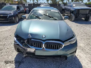 2020 BMW 3 Series 330i with VIN WBA5R1C08LFJ74460, listed as a Copart auction lot 47892805 with 28,447 mi miles and Salvage Title. Bid and sale history available at carsss.com. Image 5.