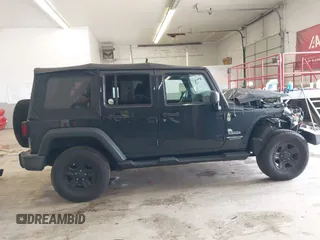 2017 Jeep Wrangler Unlimited Sport with VIN 1C4BJWDG3HL503676, listed as a IAAI auction lot 41953232 with 94,819 mi miles. Bid and sale history available at carsss.com. Image 14.