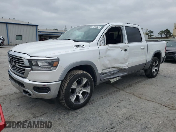 2019 Ram 1500 Laramie z VIN 1C6SRFJTXKN654141, wystawiony jako Copart lot #57014245 z przebiegiem 89 070 mil mil oraz Szkoda całkowita • Salvage title. Historia ofert i sprzedaży dostępna na DreamBid. Obrazek 1.
