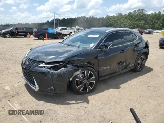 2021 Lexus UX 250h с VIN JTHP9JBH2M2053532, выставлен на аукционе Copart как лот 59998845 с пробегом Не указан миль и Списание • Salvage title. История ставок и продаж доступна на DreamBid. Изображение 1.