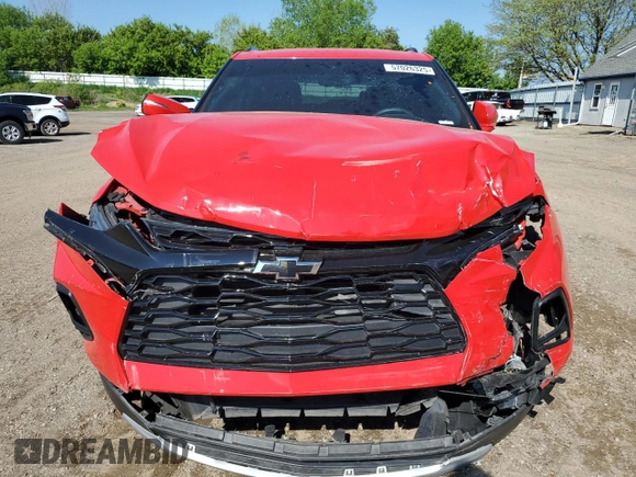 2021 Chevrolet Blazer LT z VIN 3GNKBCR4XMS534316, wystawiony jako Copart lot #57026325 z przebiegiem 37 667 mil mil oraz Nie do naprawy • Non repairable. Historia ofert i sprzedaży dostępna na DreamBid. Obrazek 5.