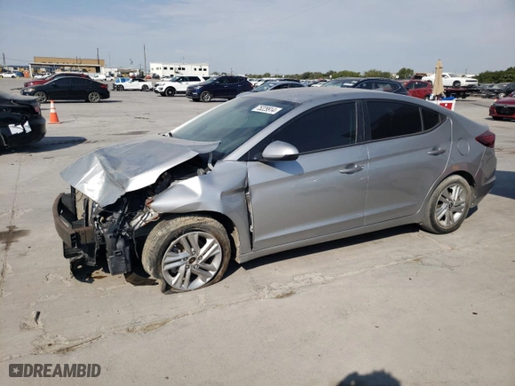 2020 Hyundai Elantra Value Edition with VIN 5NPD84LF9LH607622, listed as a Copart auction lot 75229914 with 81,790 mi miles and Salvage Title. Bid and sale history available at carsss.com. Image 1.