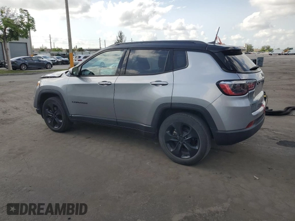2021 Jeep Compass Altitude with VIN 3C4NJCBB7MT509188, listed as a Copart auction lot 57507125 with 28,279 mi miles and Non repairable. Bid and sale history available at DreamBid. Image 2.