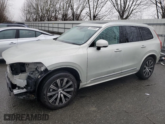 2020 Volvo XC90 Inscription with VIN YV4A221L1L1618474, listed as a Copart auction lot 45589905 with 87,455 mi miles and Salvage title. Bid and sale history available at DreamBid. Image 1.