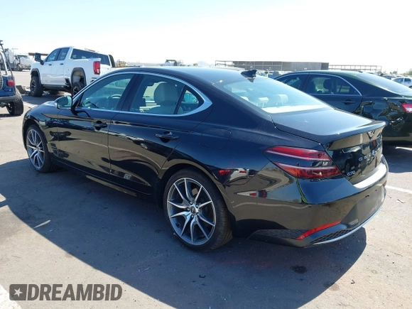 2023 Genesis G70 2.0T with VIN KMTG34TA3PU132398, listed as a IAAI auction lot 42497066 with 34,759 mi miles and . Bid and sale history available at DreamBid. Image 3.