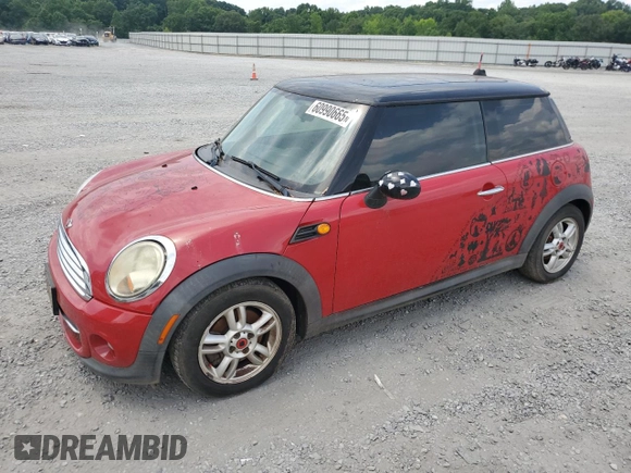 2011 MINI Hardtop with VIN WMWSU3C5XBTX96079, listed as a Copart auction lot 60990665 with 108,263 mi miles and Clean title. Bid and sale history available at DreamBid. Image 1.
