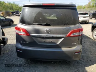 2015 Nissan Quest SV with VIN JN8AE2KP7F9120821, listed as a Copart auction lot 53998065 with 106,702 mi miles and Salvage Title. Bid and sale history available at carsss.com. Image 6.
