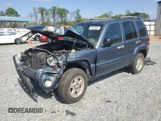 2002 Jeep Liberty Limited with VIN 1J8GL58K32W144319, listed as a Copart auction lot 51571025 with 145,913 mi miles and Salvage title. Bid and sale history available at DreamBid. Image 1.