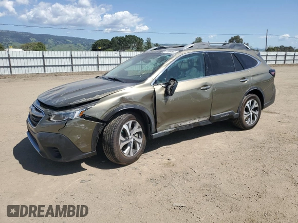 2021 Subaru Outback Touring with VIN 4S4BTAPC0M3107779, listed as a Copart auction lot 51864665 with 52,544 mi miles and Salvage title. Bid and sale history available at DreamBid. Image 1.