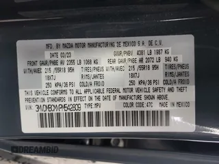 2023 Mazda CX-30 2.5 S Carbon Edition with VIN 3MVDMBCMXPM542809, listed as a Copart auction lot 51134315 with 21,279 mi miles and Salvage Title. Bid and sale history available at carsss.com. Image 15.