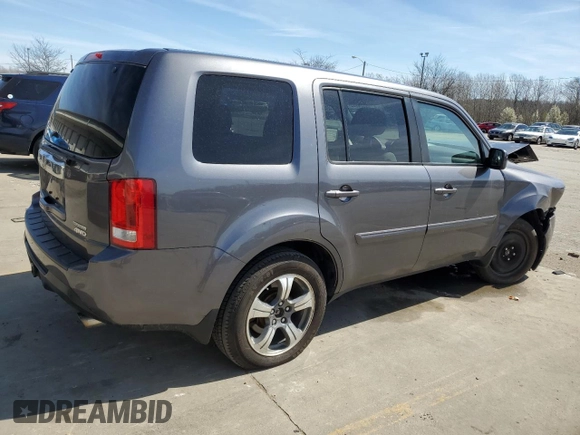 2015 Honda Pilot SE with VIN 5FNYF4H32FB078068, listed as a Copart auction lot 49504905 with 127,547 mi miles and Salvage title. Bid and sale history available at DreamBid. Image 3.