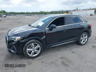 2020 Audi Q3 S line Premium Plus with VIN WA1EECF33L1052774, listed as a IAAI auction lot 42199200 with 55,008 mi miles and . Bid and sale history available at DreamBid. Image 17.